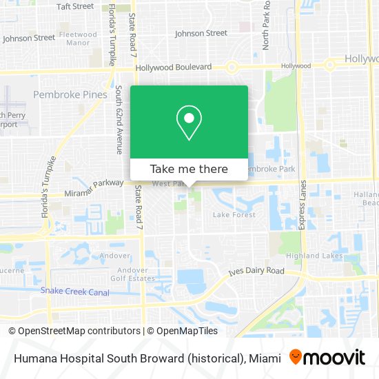 Mapa de Humana Hospital South Broward (historical)