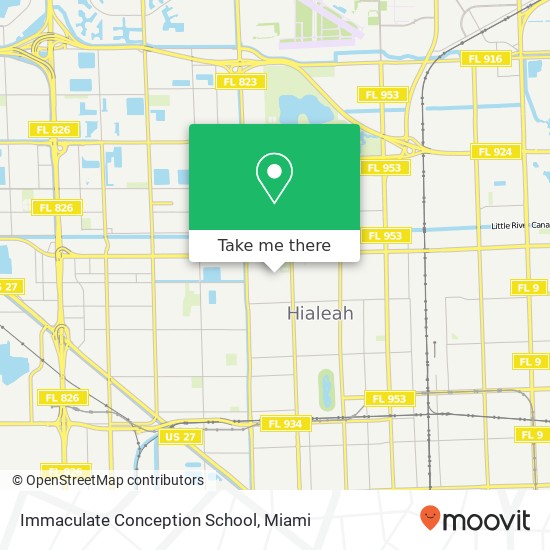 Immaculate Conception School map