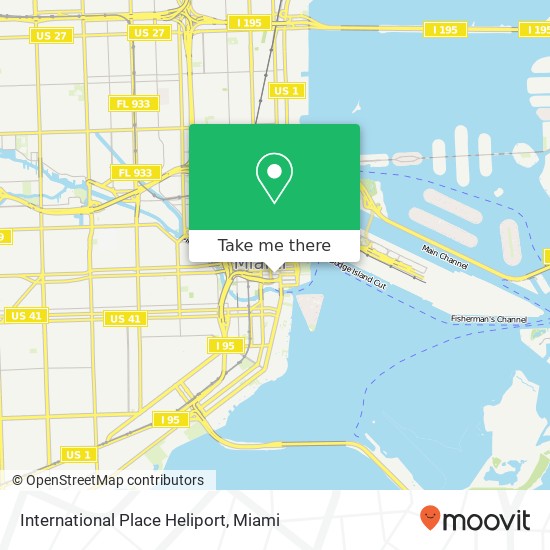 International Place Heliport map