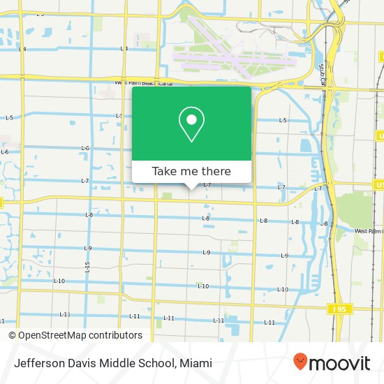 Jefferson Davis Middle School map