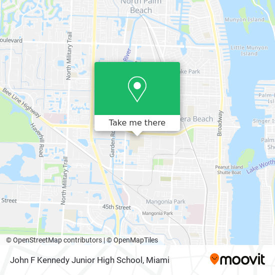 John F Kennedy Junior High School map