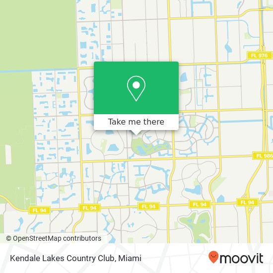 Kendale Lakes Country Club map