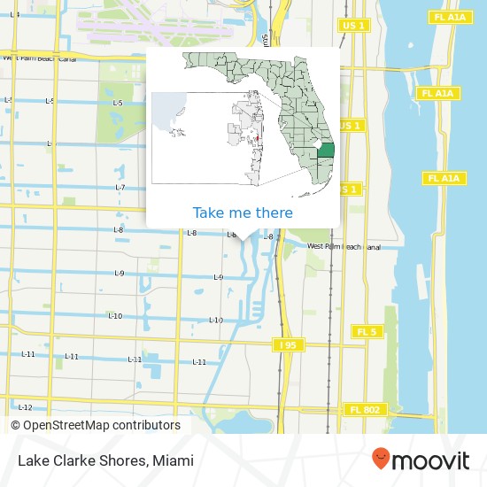 Lake Clarke Shores map