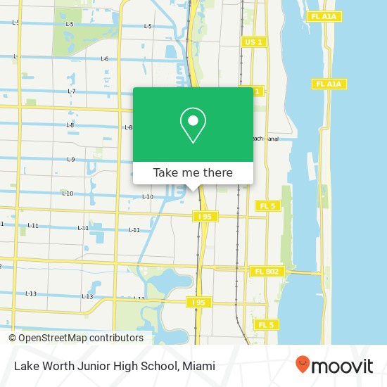 Mapa de Lake Worth Junior High School