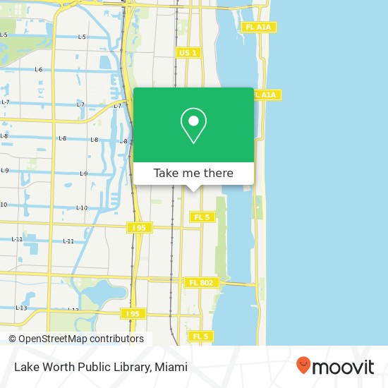 Mapa de Lake Worth Public Library