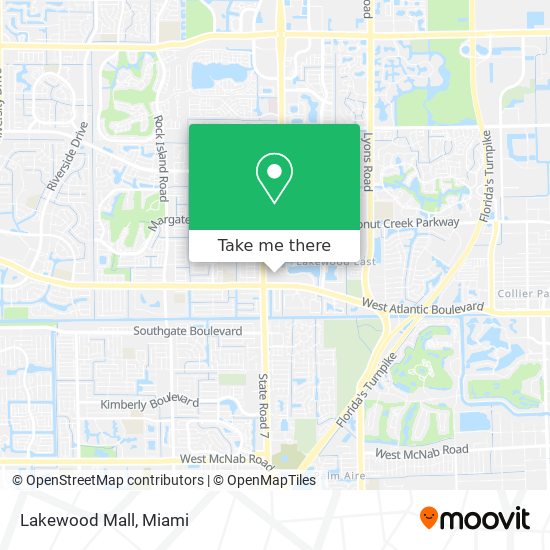 Mapa de Lakewood Mall