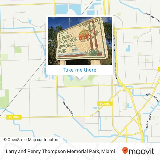 Larry and Penny Thompson Memorial Park map