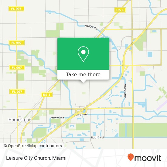 Leisure City Church map