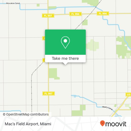 Mac's Field Airport map