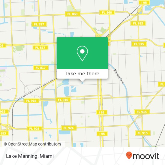 Lake Manning map