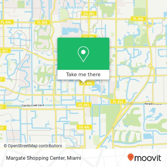 Mapa de Margate Shopping Center