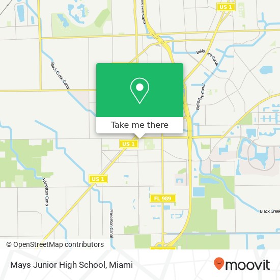 Mapa de Mays Junior High School