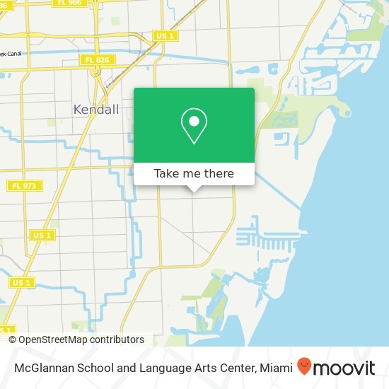 McGlannan School and Language Arts Center map