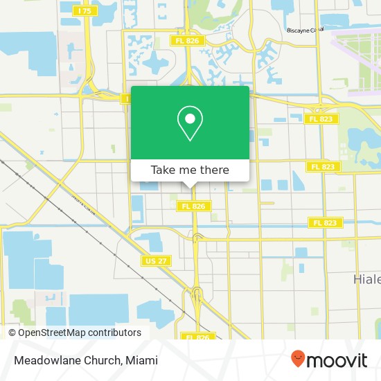 Meadowlane Church map