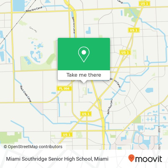 Mapa de Miami Southridge Senior High School