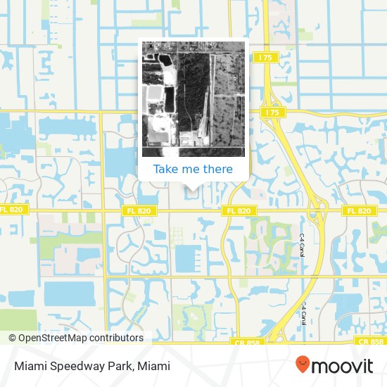 Miami Speedway Park map