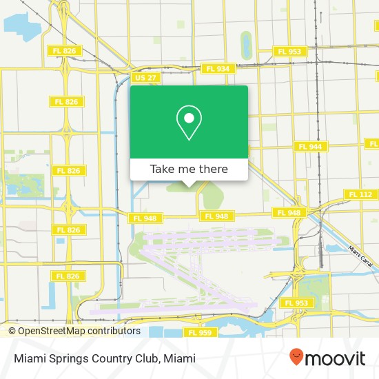 Miami Springs Country Club map