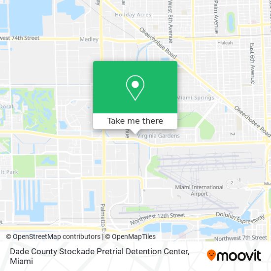 Mapa de Dade County Stockade Pretrial Detention Center