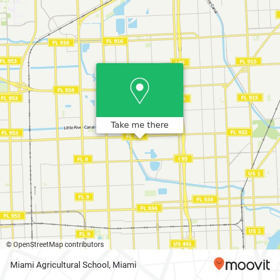 Miami Agricultural School map