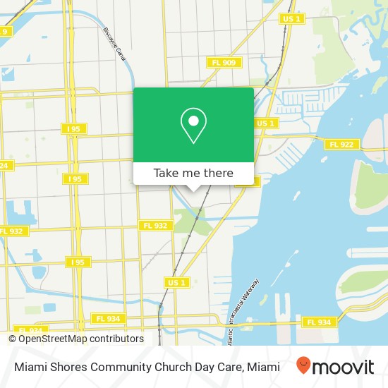 Mapa de Miami Shores Community Church Day Care