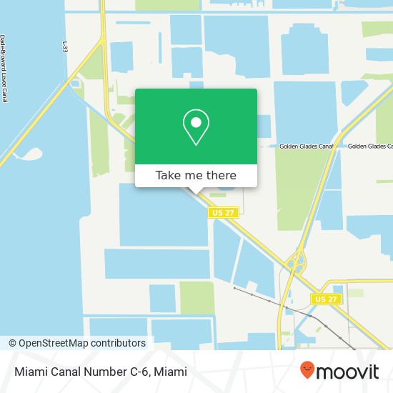 Mapa de Miami Canal Number C-6
