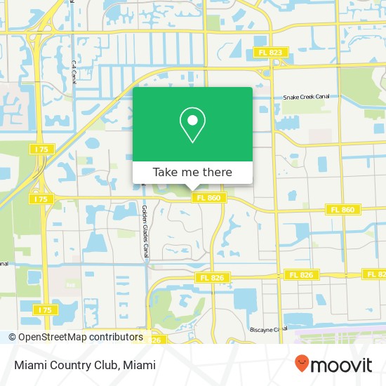 Miami Country Club map
