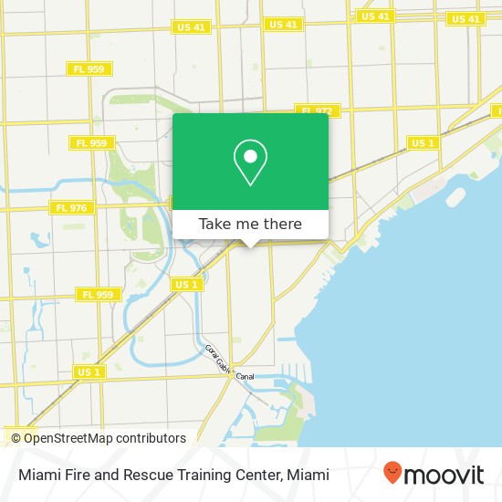 Miami Fire and Rescue Training Center map