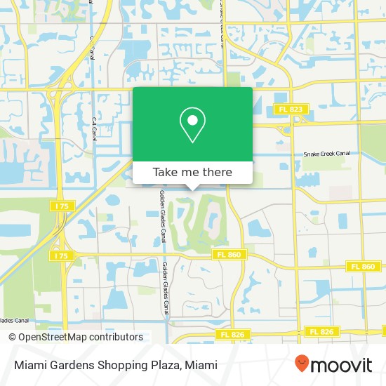 Miami Gardens Shopping Plaza map