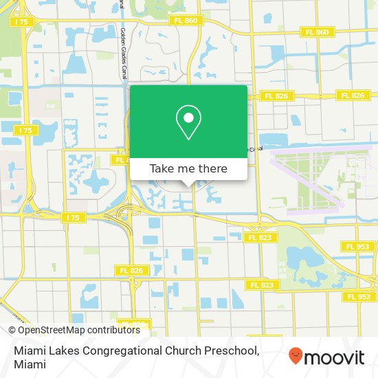 Mapa de Miami Lakes Congregational Church Preschool