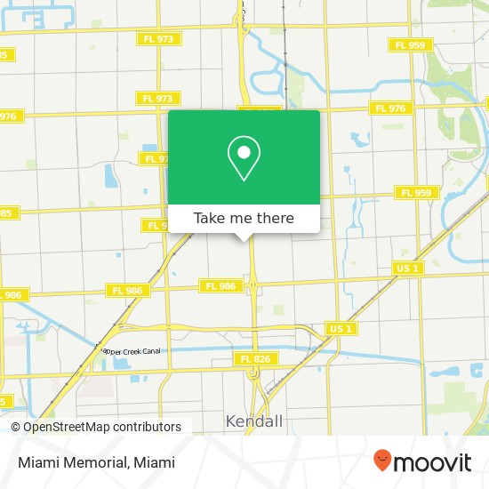 Mapa de Miami Memorial