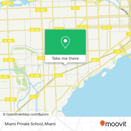 Mapa de Miami Private School
