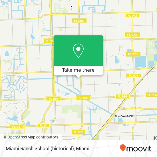 Miami Ranch School (historical) map