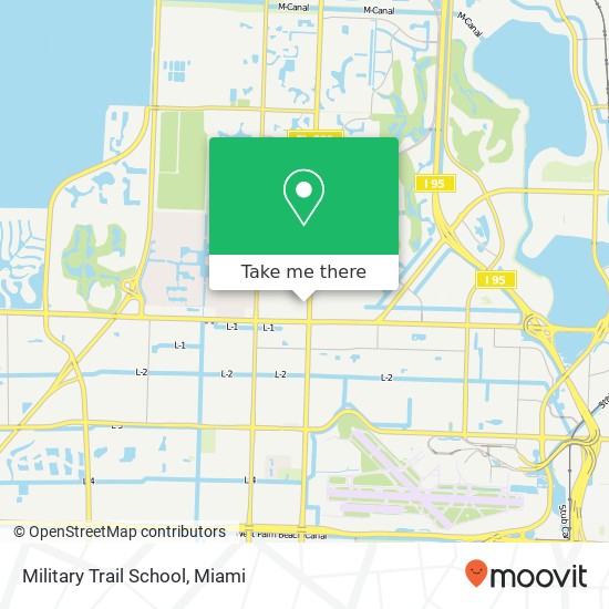 Mapa de Military Trail School