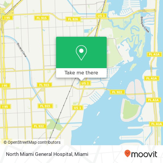 North Miami General Hospital map