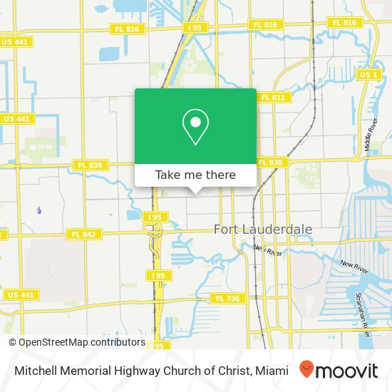 Mapa de Mitchell Memorial Highway Church of Christ