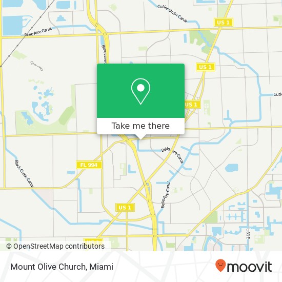 Mount Olive Church map