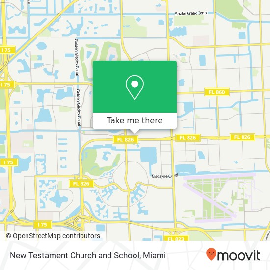 New Testament Church and School map