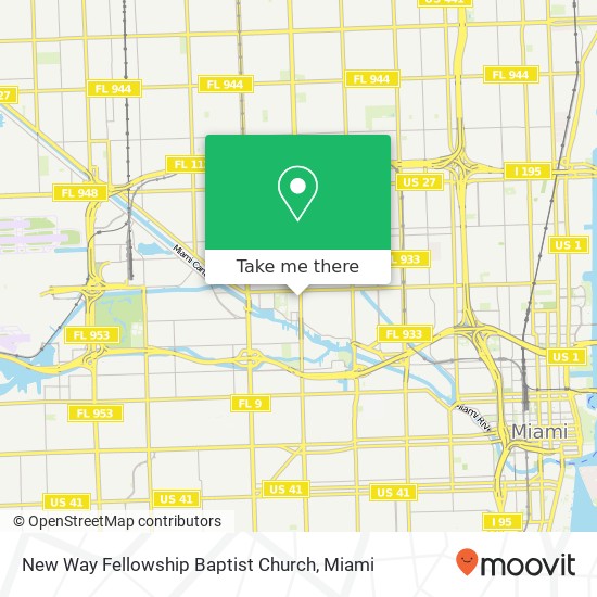 Mapa de New Way Fellowship Baptist Church