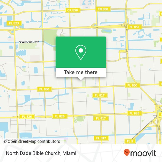 North Dade Bible Church map