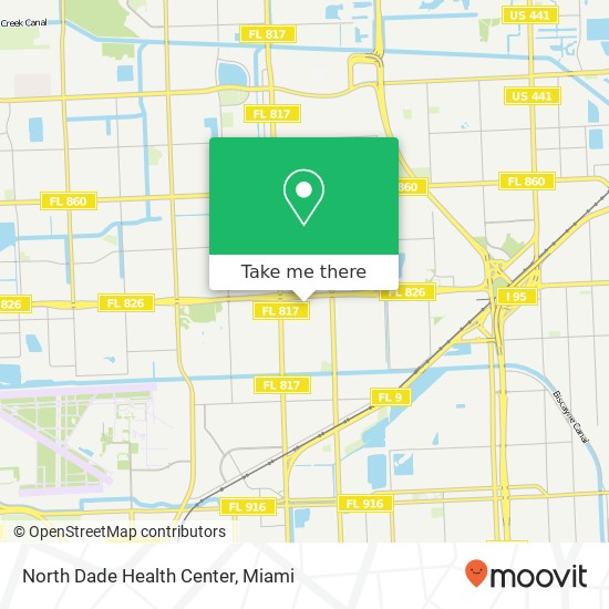 North Dade Health Center map