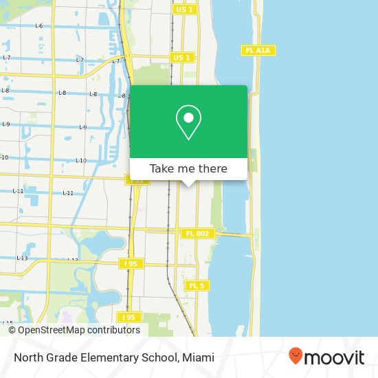 North Grade Elementary School map