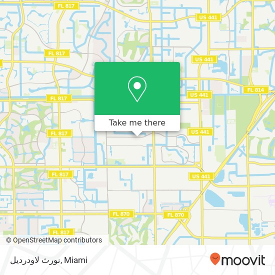 نورث لاودرديل map