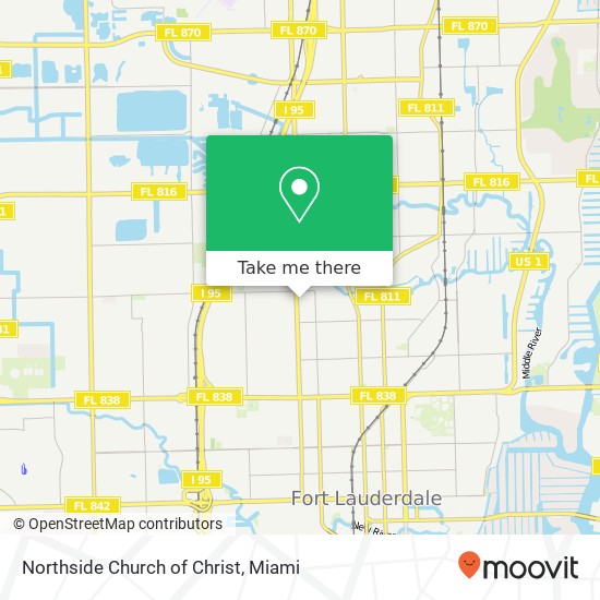 Northside Church of Christ map