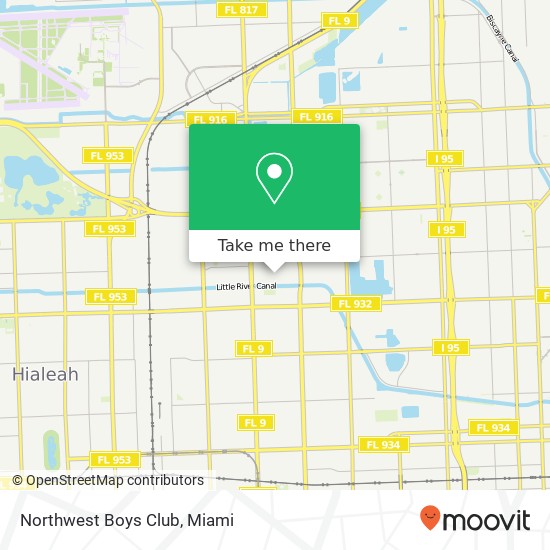 Northwest Boys Club map