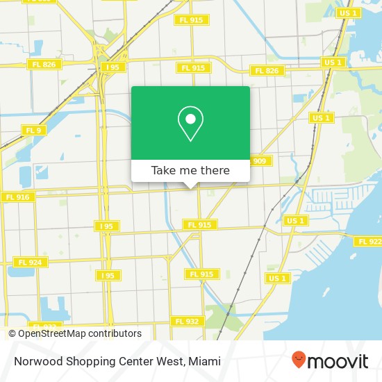 Mapa de Norwood Shopping Center West