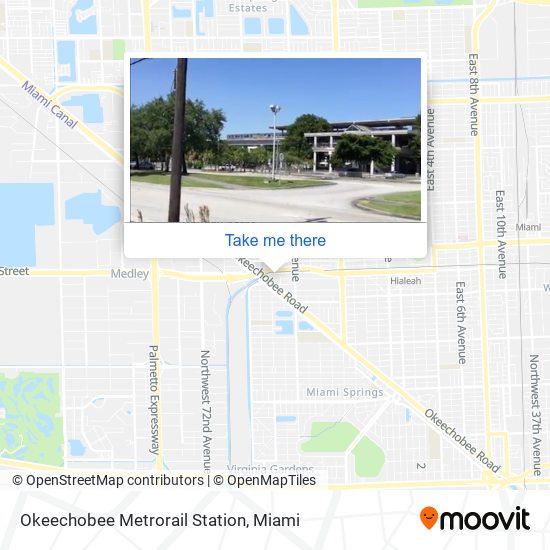 Okeechobee Metrorail Station map