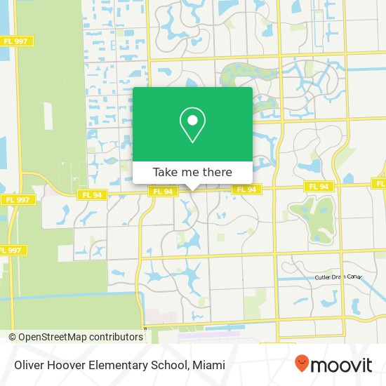 Oliver Hoover Elementary School map