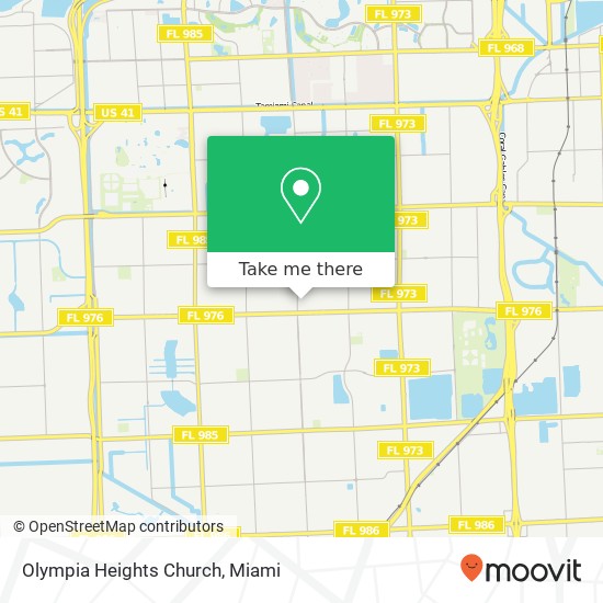 Olympia Heights Church map