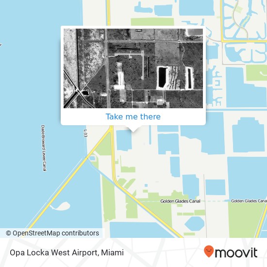 Opa Locka West Airport map