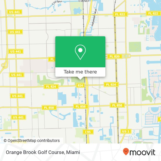 Orange Brook Golf Course map